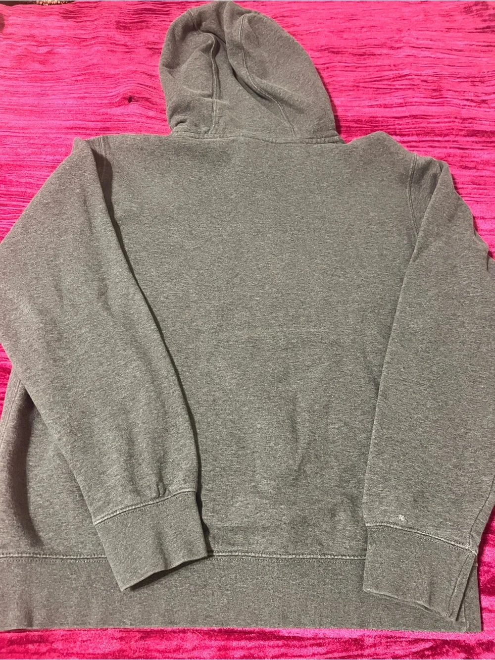 Nike Gray Crewneck Hoodie with White Logo
